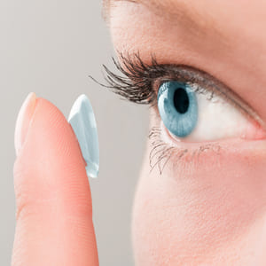 Infection from wearing contact lenses